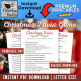 Christmas Trivia Printable Games, Christmas Trivia Game, 4