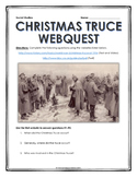 Christmas Truce - Webquest with Key (World War I)