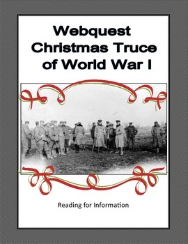 Preview of Christmas Truce of World War 1- WW1 - Webquest - World History