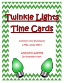 Christmas Twinkle Light Time Cards: CCS- 1.MD.3 and 2.MD.7