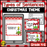 Christmas Types of Sentences Interactive Notebook Lesson a