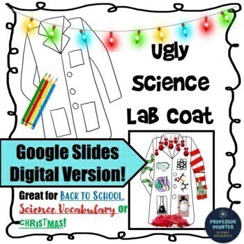 Preview of Christmas Ugly Science Lab Coat Review and Christmas Sweater Activity