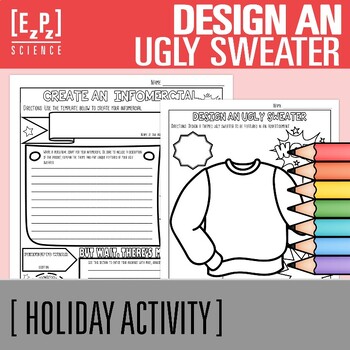 Preview of Christmas Ugly Sweater and Infomercial Activity