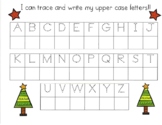 Christmas Uppercase, Lowercase, and Number Trace and Write