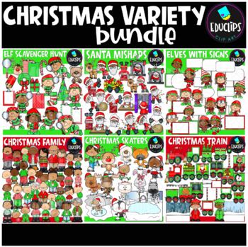 Preview of Christmas Variety Clip Art Bundle {Educlips Clipart}