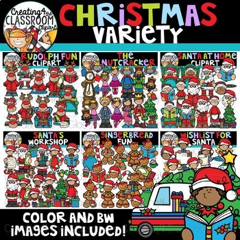 Preview of Christmas Variety Clipart Growing Bundle {Christmas Clipart}