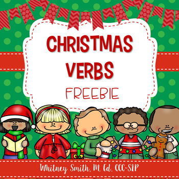 Preview of Christmas Verbs Freebie