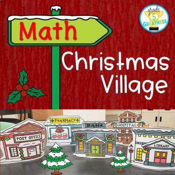 Preview of Christmas Village Math Activity