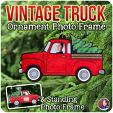 Christmas Vintage Truck Ornament Photo Frame | Christmas T
