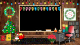 Christmas Virtual Classroom Background