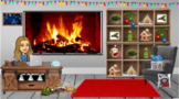Christmas Virtual Classroom l EDITABLE l Google Slides