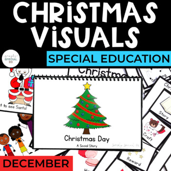 Preview of Christmas Visuals for Special Education
