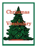 Christmas Vocabulary: Matching and Word Search