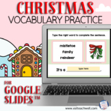Christmas Vocabulary Activity for Google Slides™ Distance 
