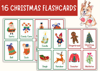 Preview of Christmas Vocabulary Flashcards