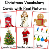 Christmas Vocabulary Flashcards Speech Therapy ESL Sped Au