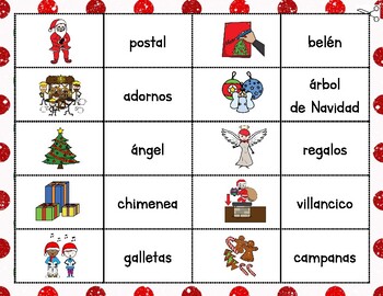 Christmas Vocabulary Games en Español - Juegos de ...