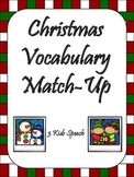 Christmas Vocabulary Match-Up