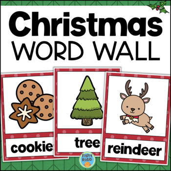 Preview of CHRISTMAS Word Wall Vocabulary Cards & Worksheets Word Search ABC Order