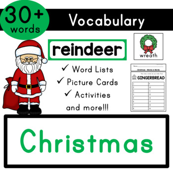 Christmas Vocabulary Word Wall