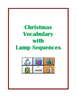 Preview of Christmas Vocabulary with LAMP Sequences - WFL - AAC Device