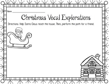 Christmas Vocal Exploration Pathways by Jamie Parker  TpT