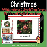 Christmas WH Questions and Vocabulary Cards (with real photos!)