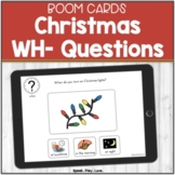 Christmas WH Questions with Visuals | BOOM Cards | Speech Therapy