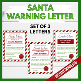 Christmas Warning Letters - Official Letters from Santa
