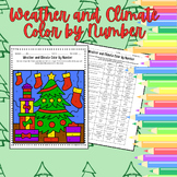 Christmas Weather and Climate Color by Number
