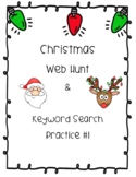Christmas Web Hunt & Google Keyword Search Practice