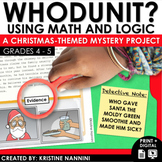 Christmas Activities Whodunit Math Logic Puzzles | Early F