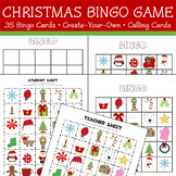 Christmas Bingo Game - 35 Cards, Create-Your-Own