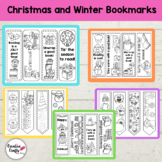 Christmas & Winter Bookmarks -- Kindergarten | 1st | 2nd