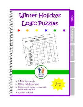 Preview of Christmas Winter Holiday Logic Puzzles