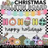 Christmas Winter Holiday Ornaments Bulletin Board - Trendy