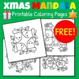 Christmas & Winter Mandala Coloring Pages | Printable & FREE