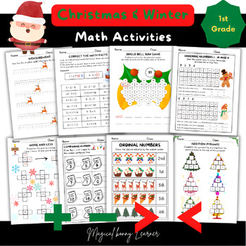 Preview of Christmas & Winter Math Activities Worksheet
