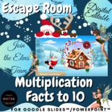 Christmas Winter Math Escape Room - Multiplication Facts t