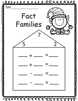 Christmas & Winter- Math Worksheets for 1st Grade- No Prep ...