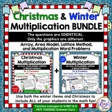 Christmas & Winter Multiplication Word Problems BUNDLE