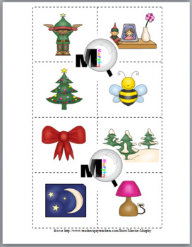 Christmas Rhyming Words Activity by Marcia Murphy | TpT