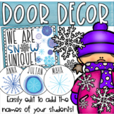 Christmas Winter Snowflake Door Decorations Bulletin Board