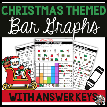 Preview of Christmas & Winter Themed Bar Graph Activities, Centers, or Worksheets