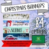 Christmas (Winter)-Themed Editable Google Classroom Banner