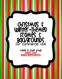 Christmas & Winter Themed Frames & Backgrounds