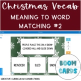Christmas & Winter Themed Vocabulary Meaning to Word Match