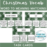 Christmas & Winter Themed Vocabulary Word To Meaning Match