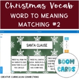 Christmas & Winter Themed Vocabulary Word to Meaning Match