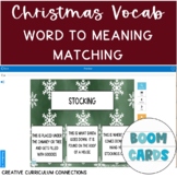 Christmas & Winter Themed Vocabulary Word to Meaning Match